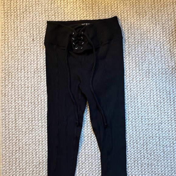 Year of Ours Black Ribbed Football Leggings - Picture 3 of 9